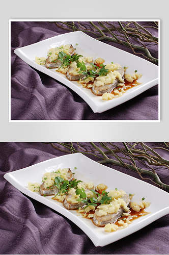 拍姜蒸马胶咸鱼例食品菜摄影图片
