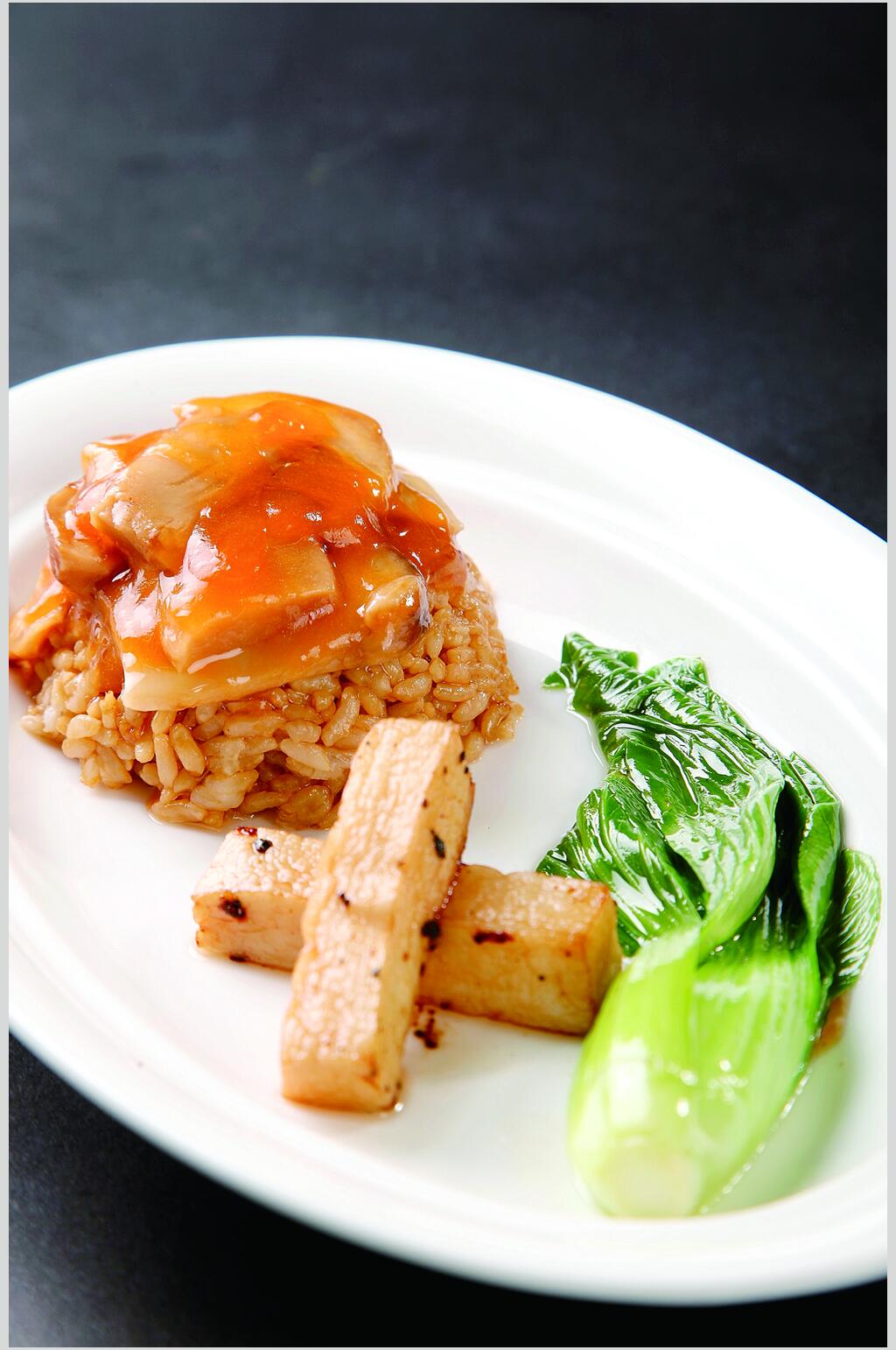 松茸菌扣饭食品图片素材