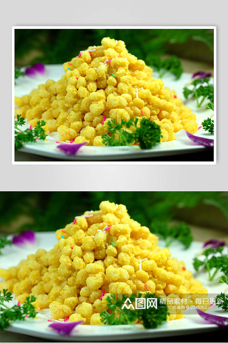 脆皮玉米食品高清图片素材
