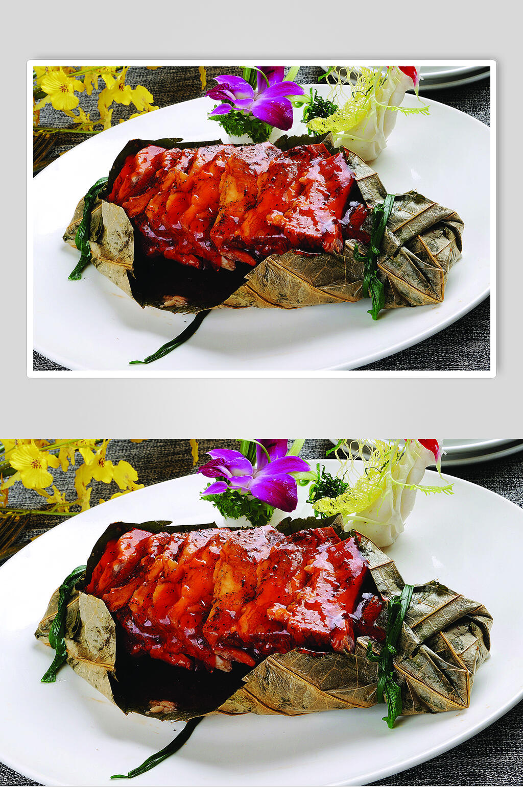 荷香牛肋骨食物高清图片素材