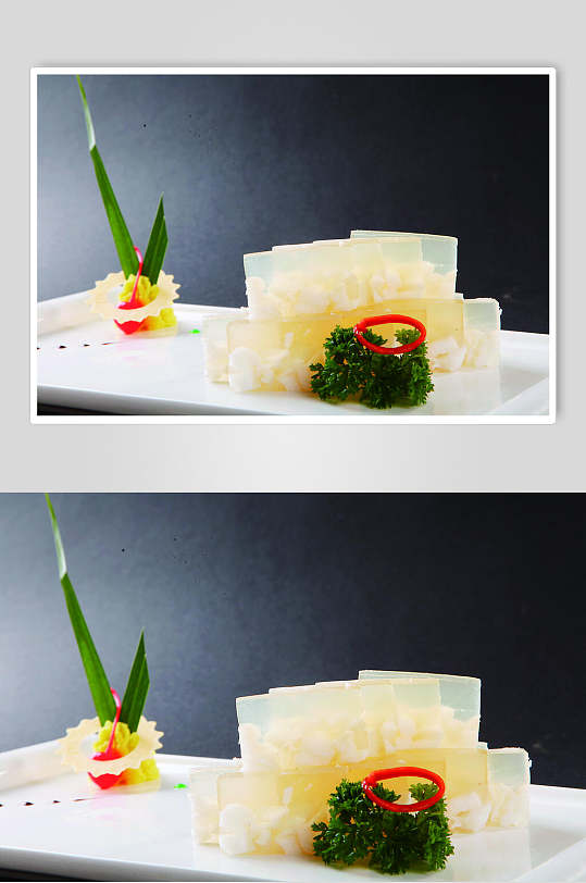 水晶鳕鱼冻图片