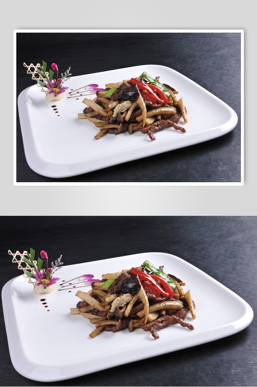 山珍爆牛柳餐饮食物图片素材