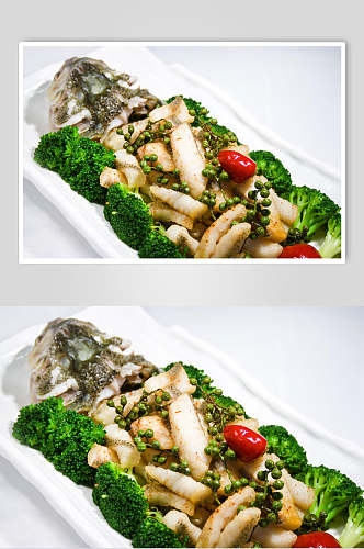 鲜麻椒爆鲈鱼餐饮食品图片