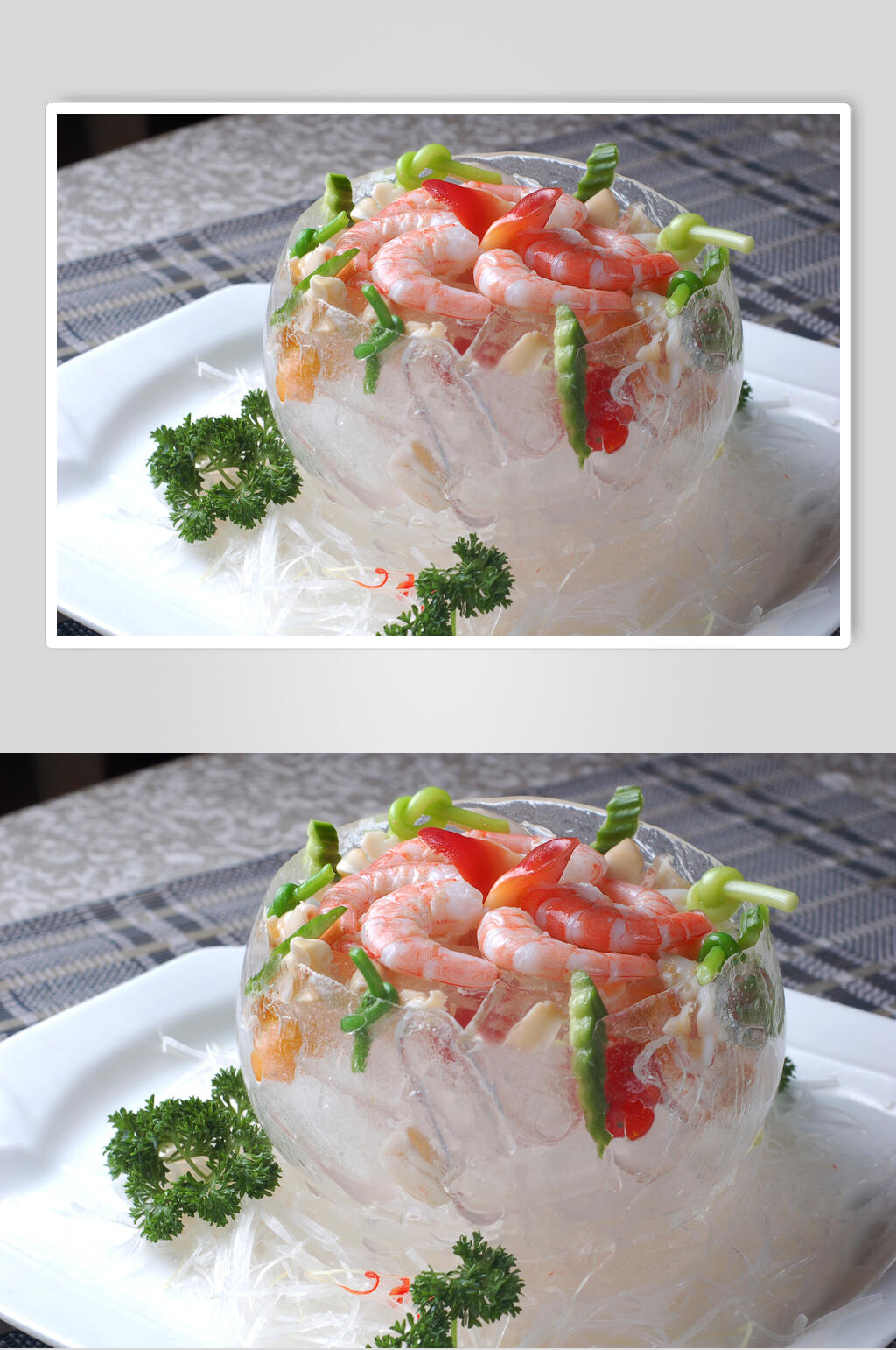 湘菜冰镇海皇盅食物图片素材