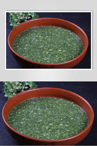 米汤青菜钵食品图片