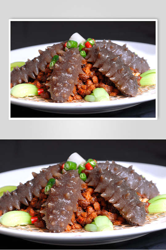 特色干烧辽参食物图片