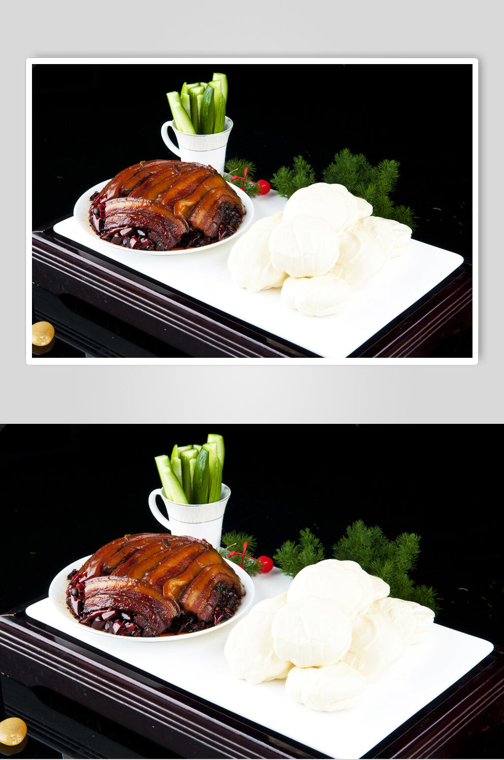 中华美食烤肉肉夹馍餐饮高清图片素材