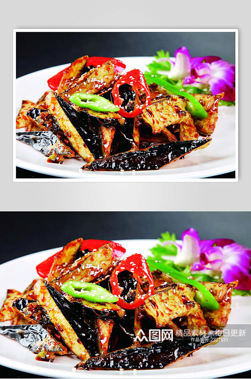 干烹茄子餐饮食品图片素材