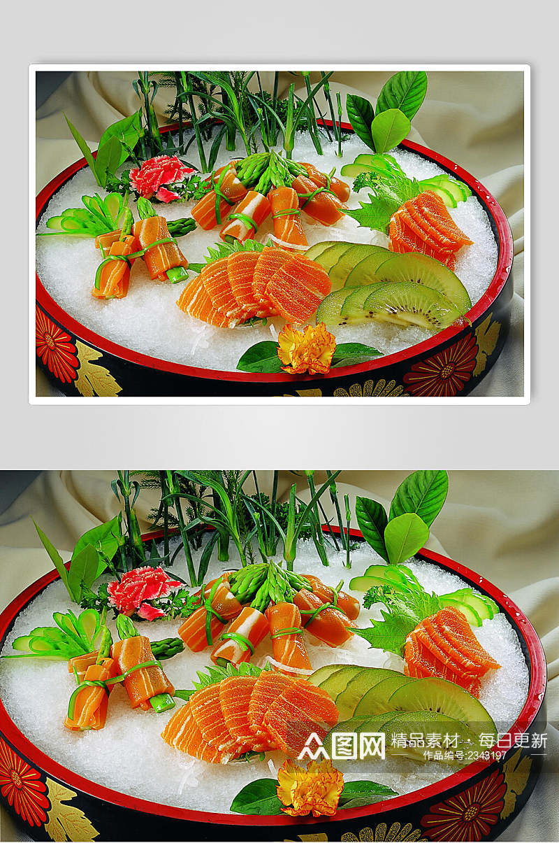 千枝子素鱼生食品图片素材