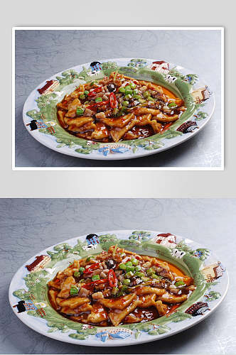 海鲜脆皮豆腐元食物高清图片