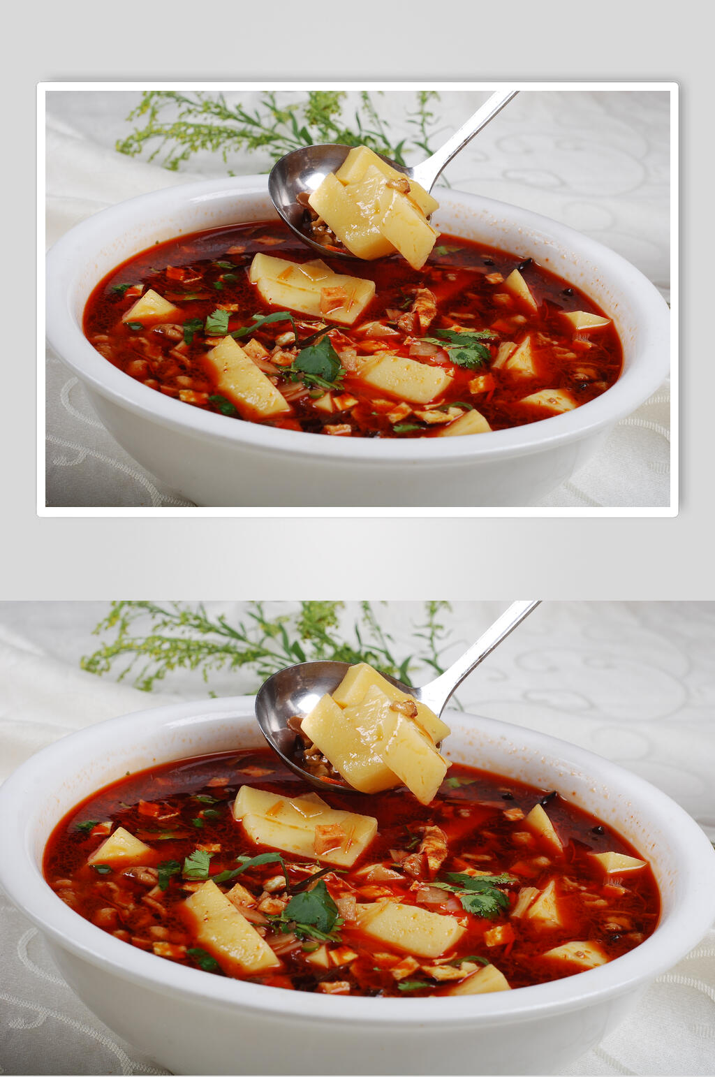 臊子烩搅团食物图片素材