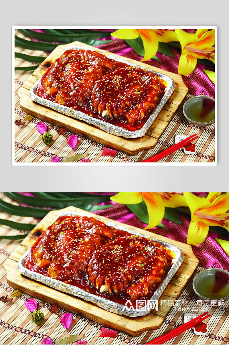 铁板泰汁茄瓜餐饮食品图片素材