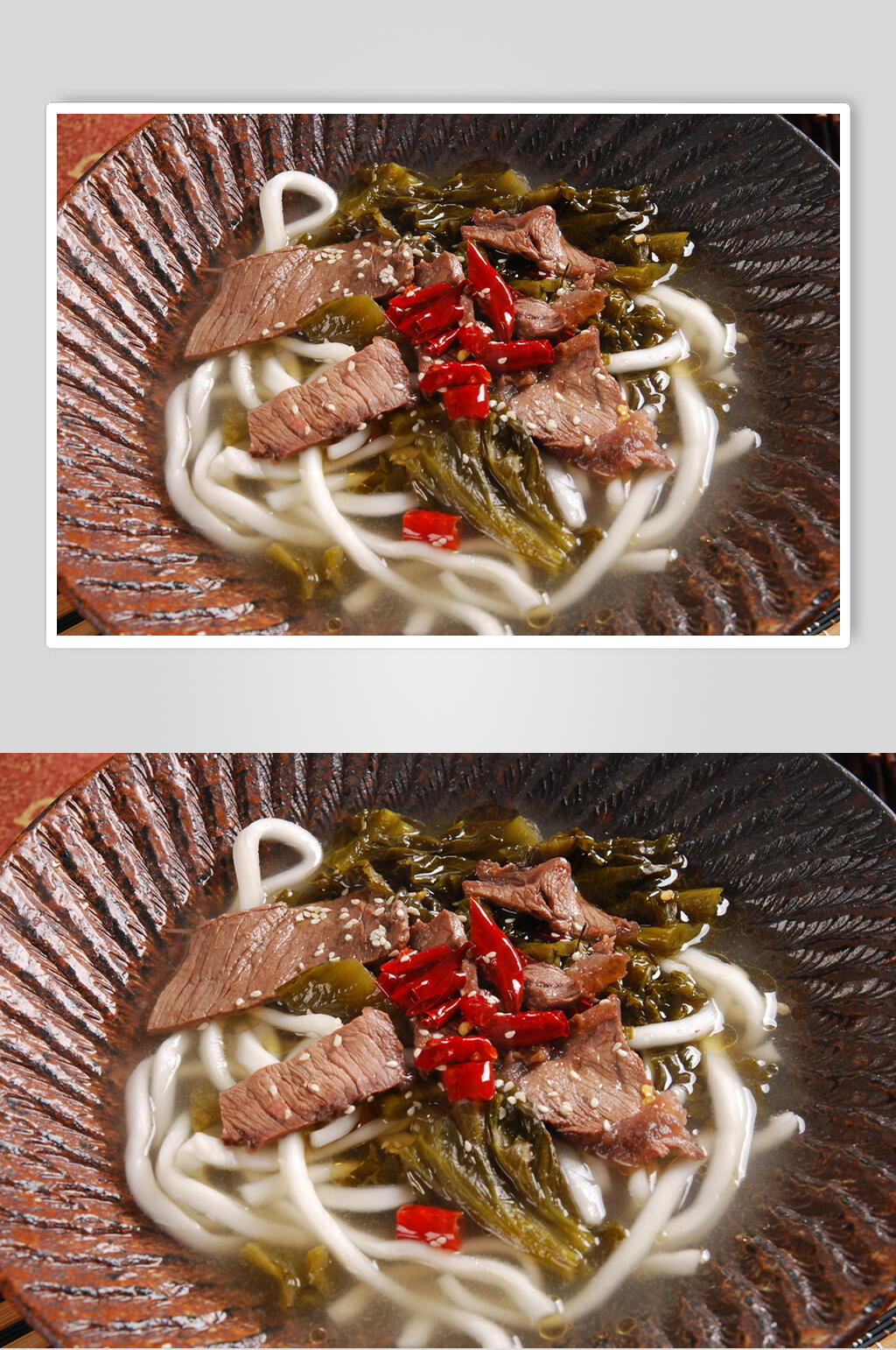 酸菜牛肉土豆粉食物高清图片素材