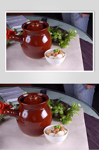 罐罐豆花食物实拍图片