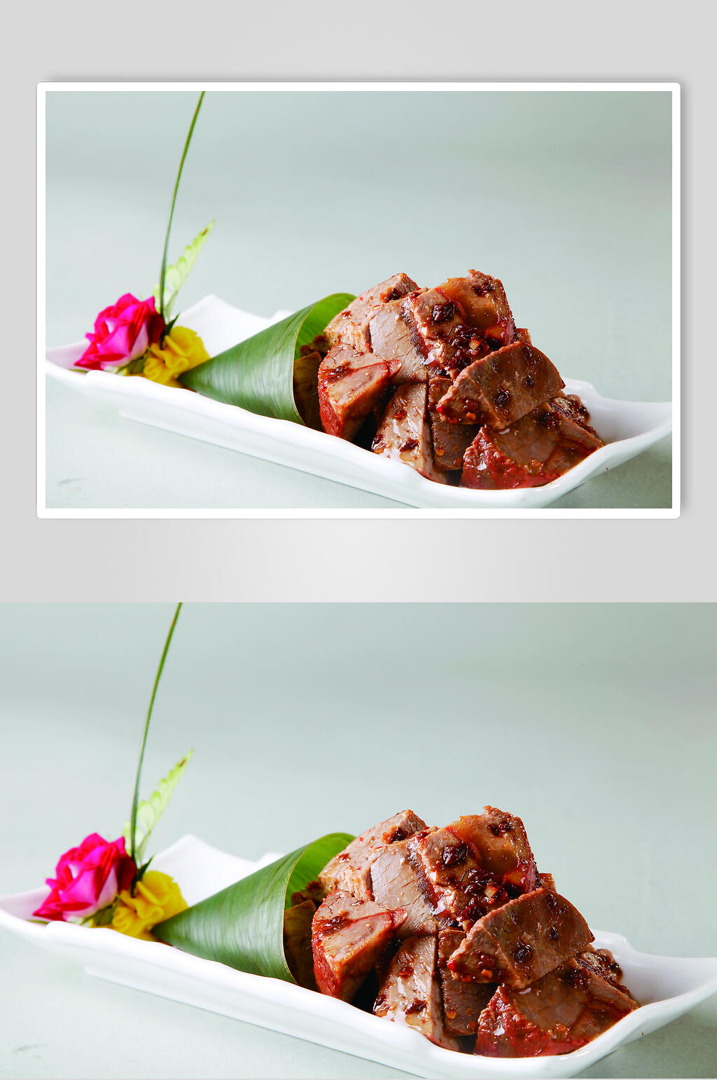 红油拌驴肉图片素材