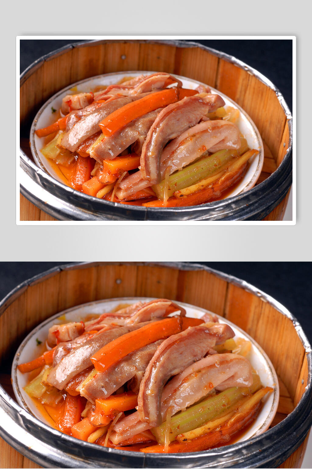西芹蒸肚条食品高清图片素材