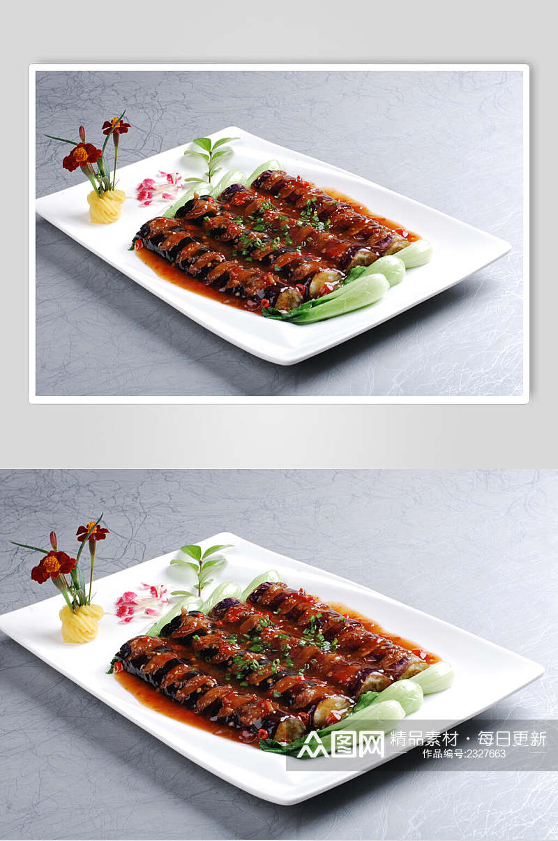 鲜香泰皇汁茄子餐饮食物图片素材