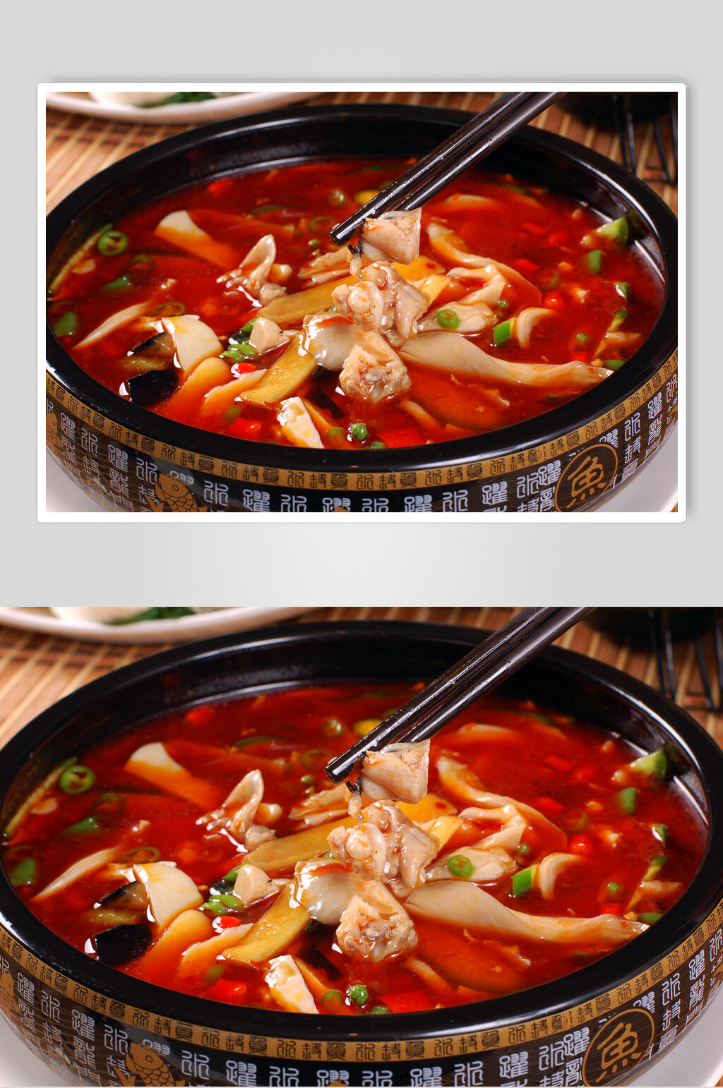 鲜椒跳水蛙食物高清图片素材