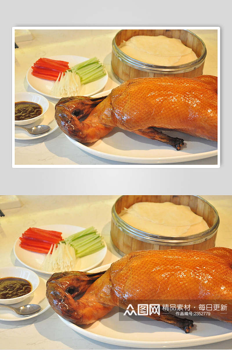 招牌烤鸭卤鸭食物摄影图片素材