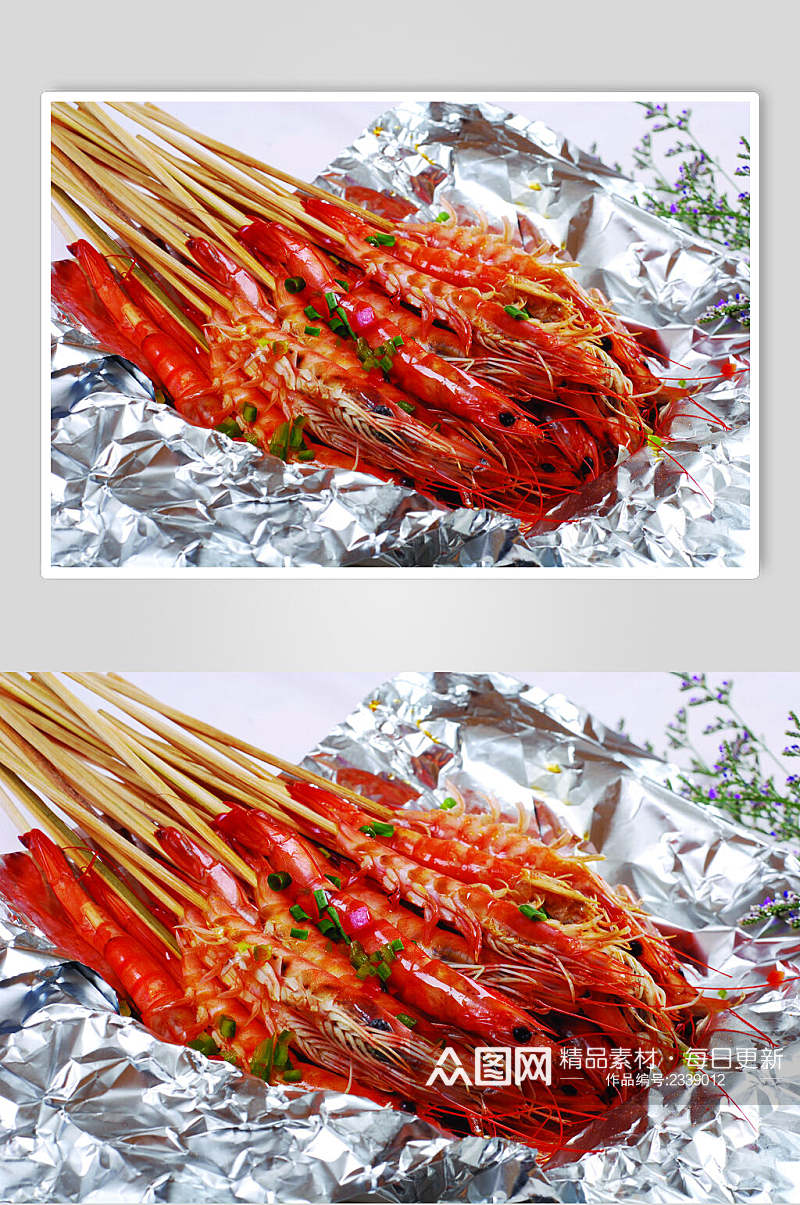 烧烤盐焗虾餐饮食品图片素材