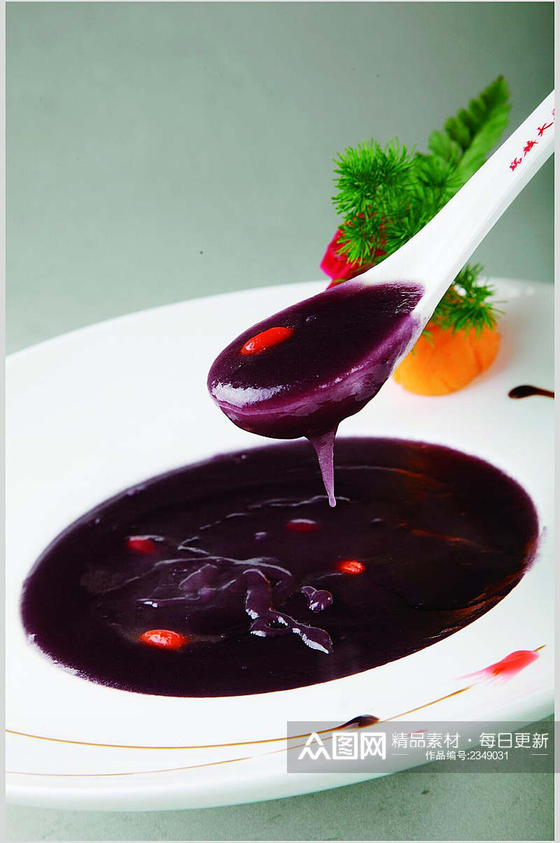 新鲜杞子紫薯食品高清图片素材