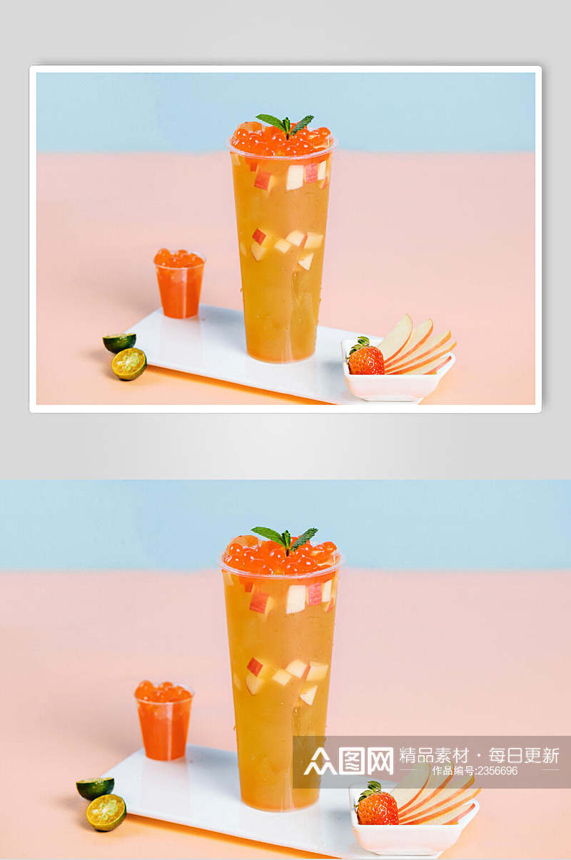 夏日精品饮品奶茶摄影图素材