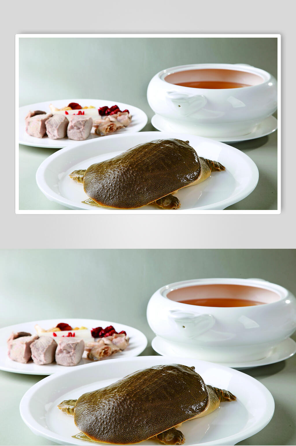 甲鱼炖鲜山药美食图片素材