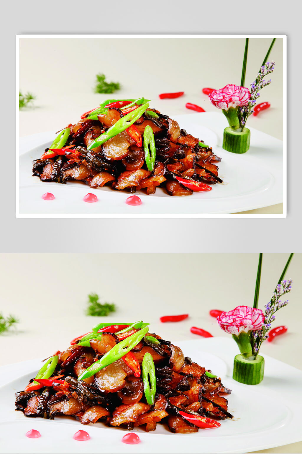 蕨菜风吹肉食物图片素材