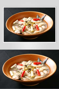 湘菜酸菜鱼食品摄影图片