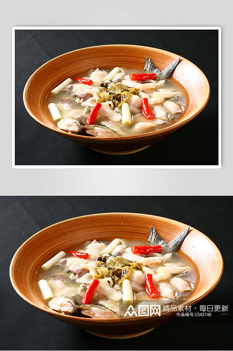 湘菜酸菜鱼食品摄影图片素材
