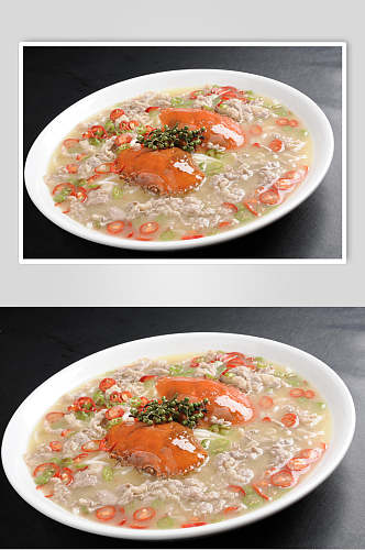 酸汤肥牛蟹食物高清图片