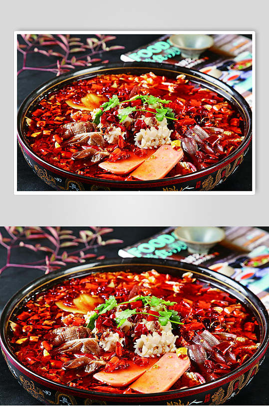 香辣湘菜毛血旺食品高清图片-众图网