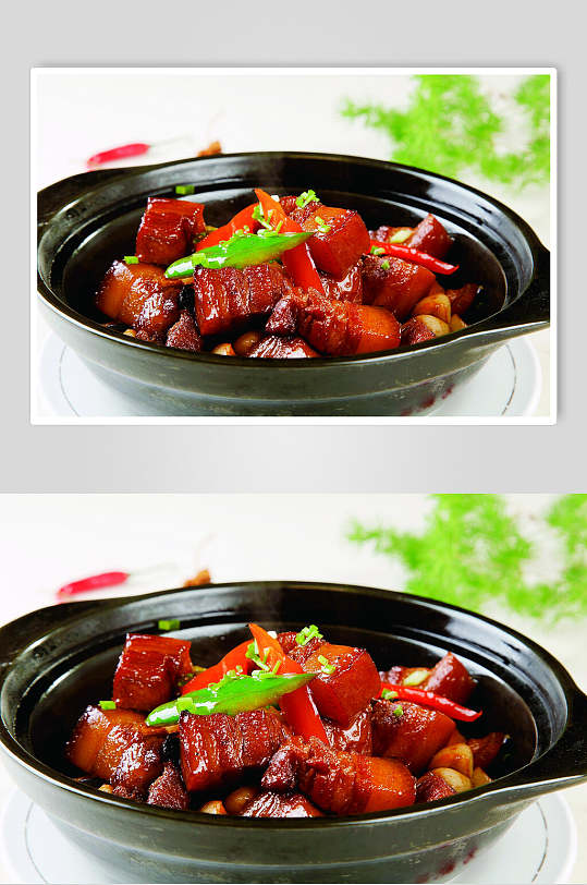 砂锅毛式红烧肉食品图片