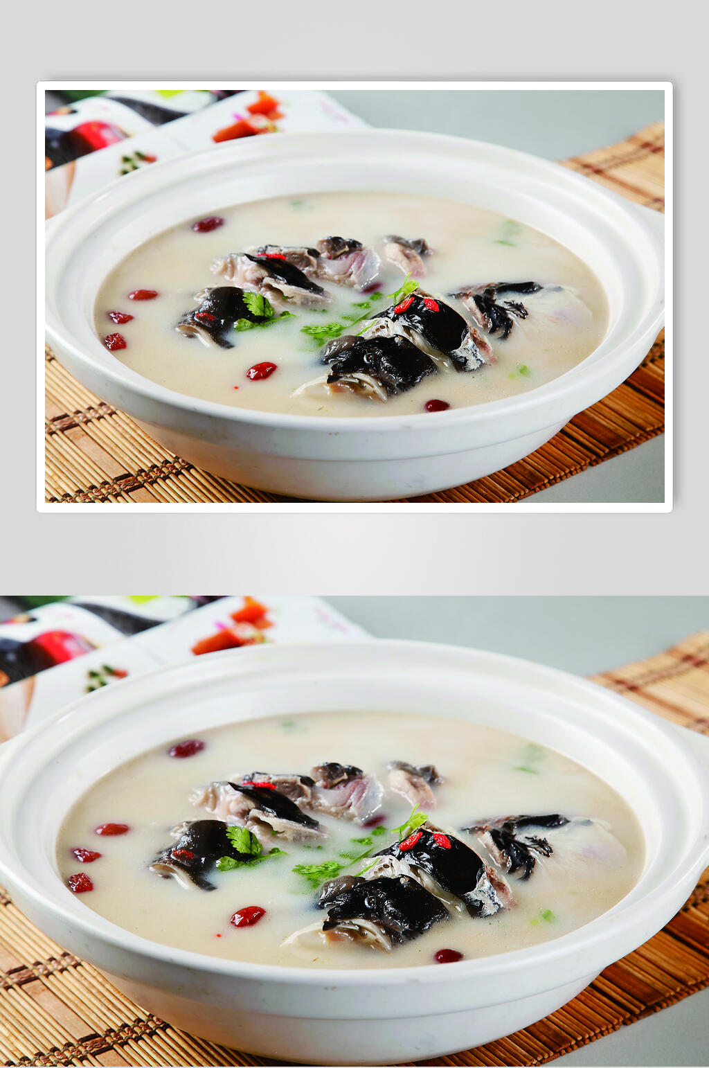 清炖南湾鱼头美食图片素材