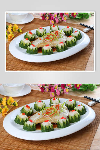 石斑鱼柳食品摄影图片