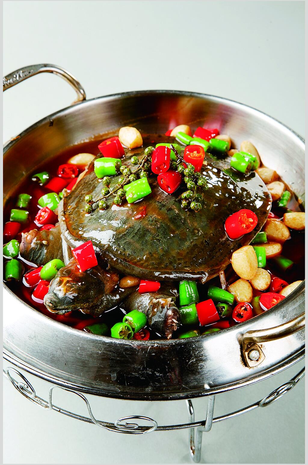 干锅双板甲鱼食物图片素材