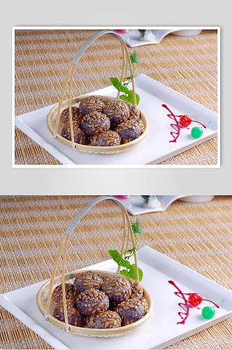 招牌香芋瓜仁酥餐饮食品图片