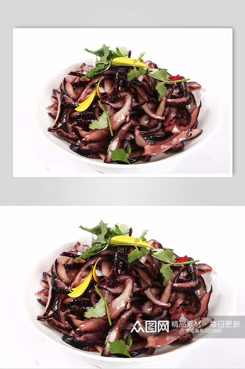 爽拌海香菇食品摄影图片素材