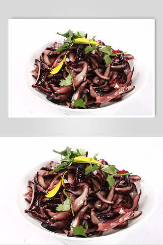 爽拌海香菇食品摄影图片