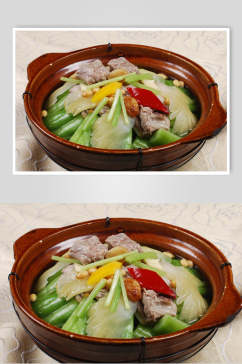 黄豆凉瓜排骨煲餐饮食品图片