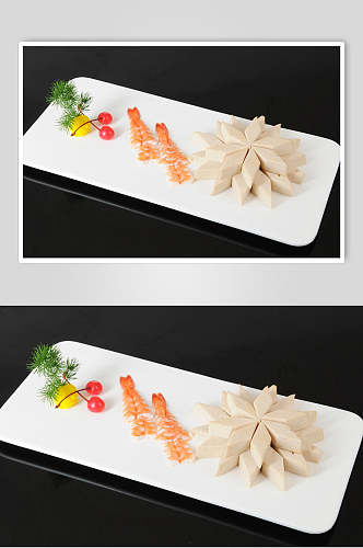 冰虾脆豆腐食物摄影图片