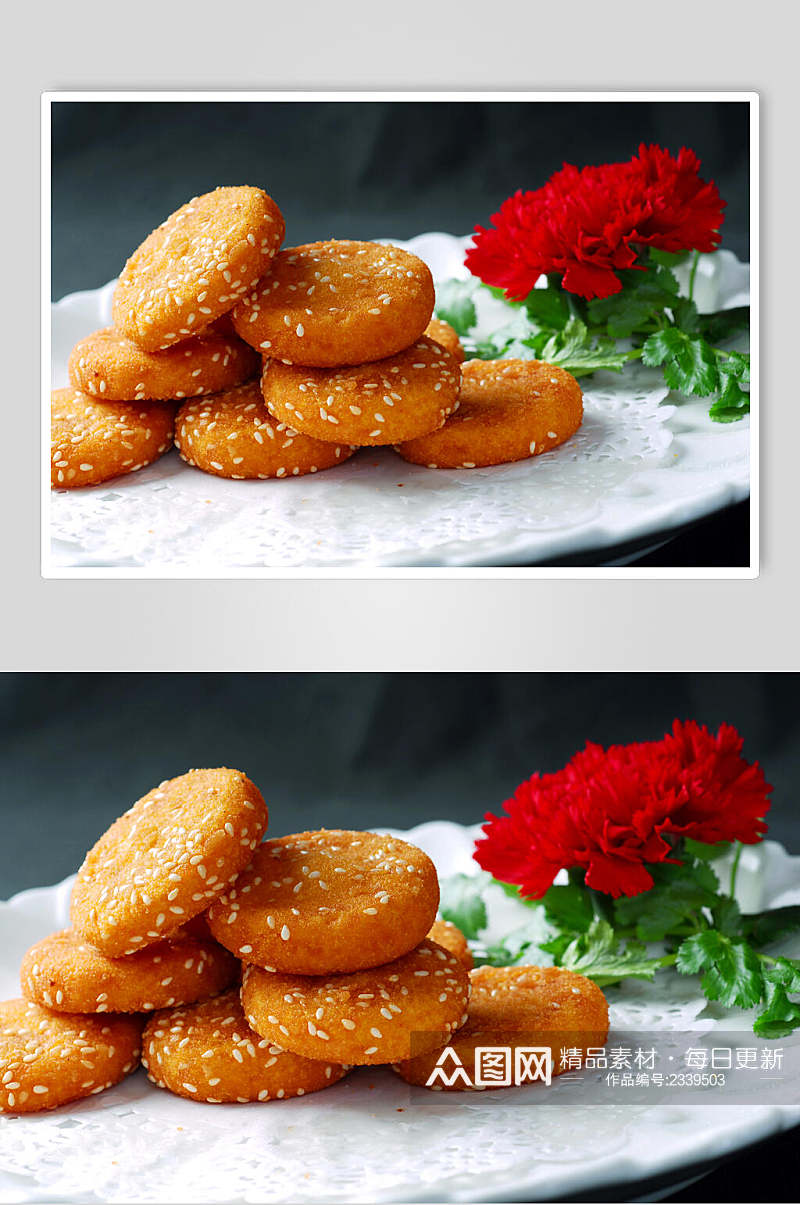 飘香南瓜饼食品高清图片素材