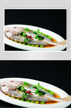 青瓜蒸黄鱼食品高清图片