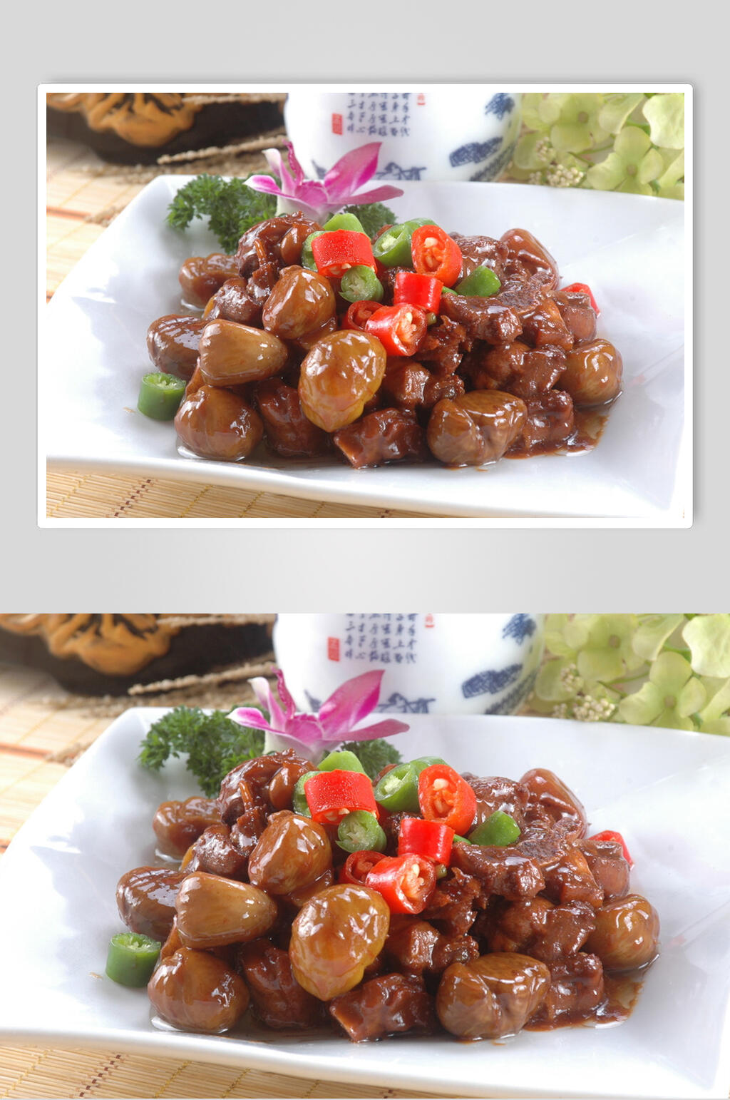 板栗大雁肉食品高清图片素材