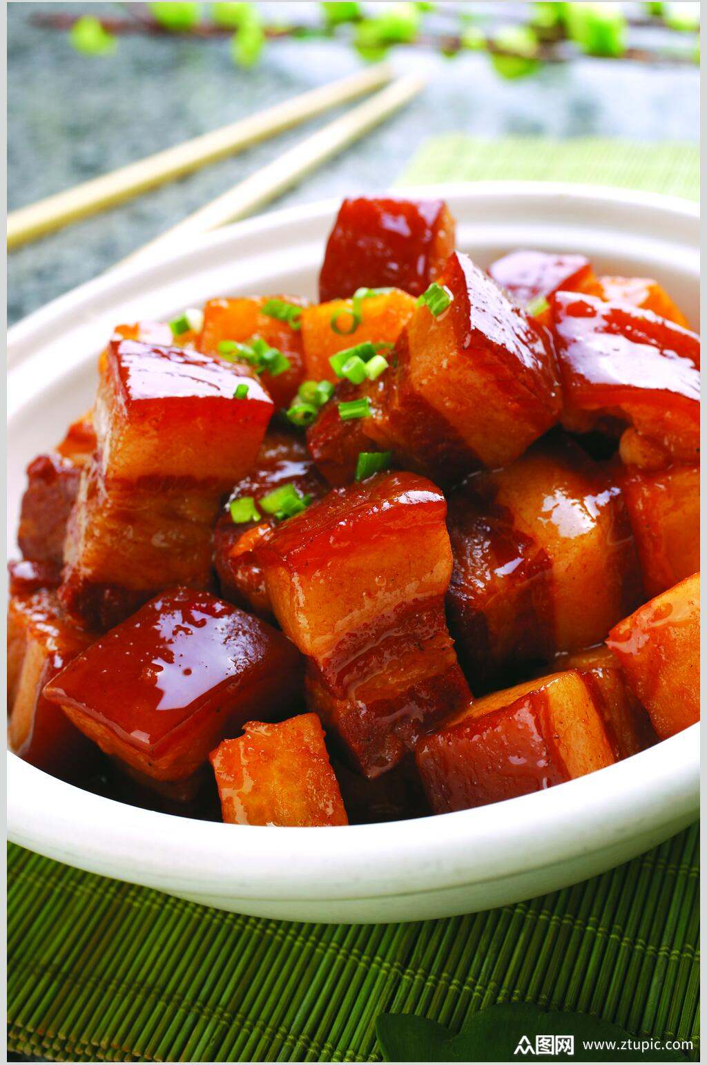 正宗美味红烧肉饮食图片素材