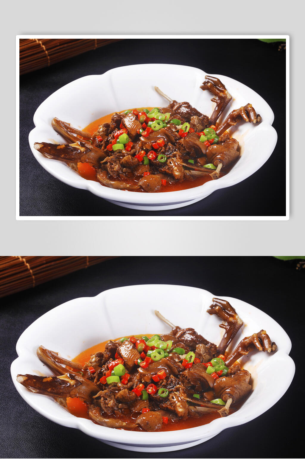 香辣啤酒鸭食品高清图片素材