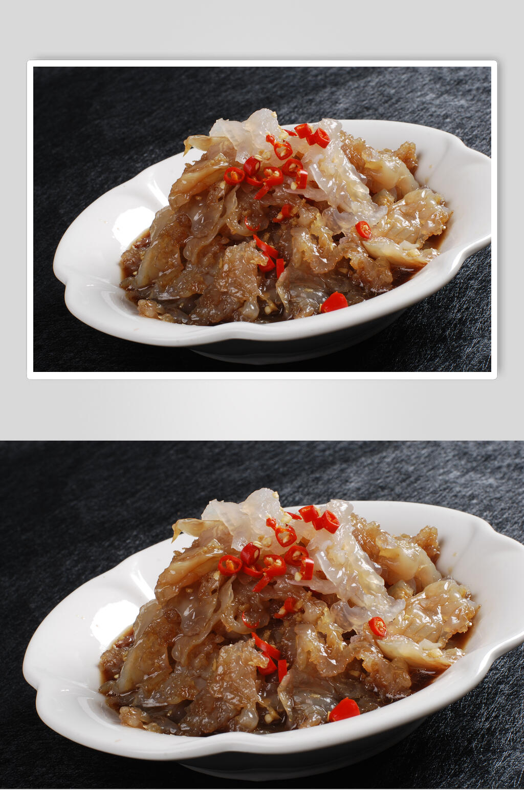 香辣老醋蛰头食物摄影图片素材
