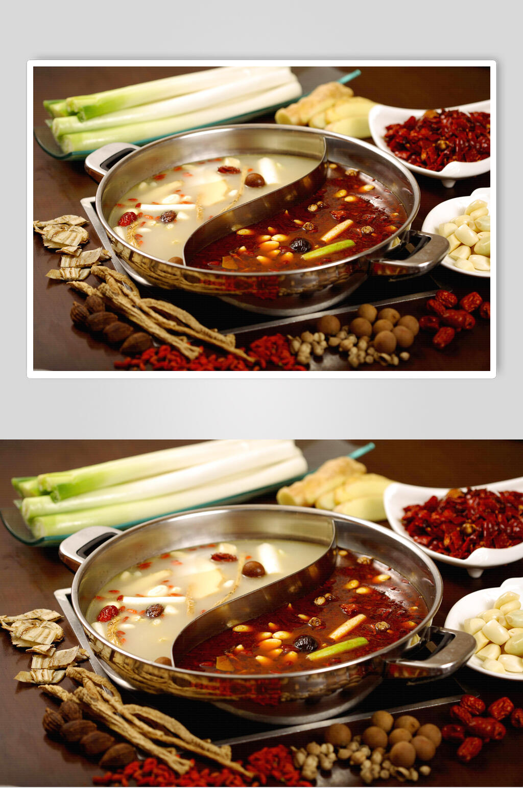 鸳鸯锅底食品图片素材