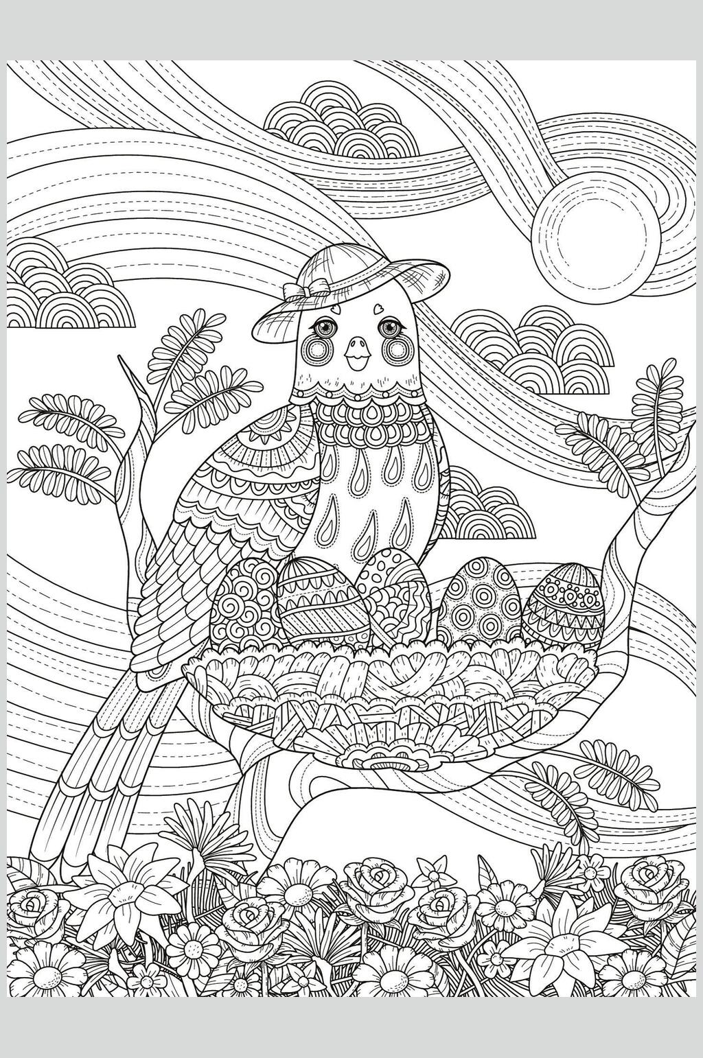 手绘动物插画素材素材