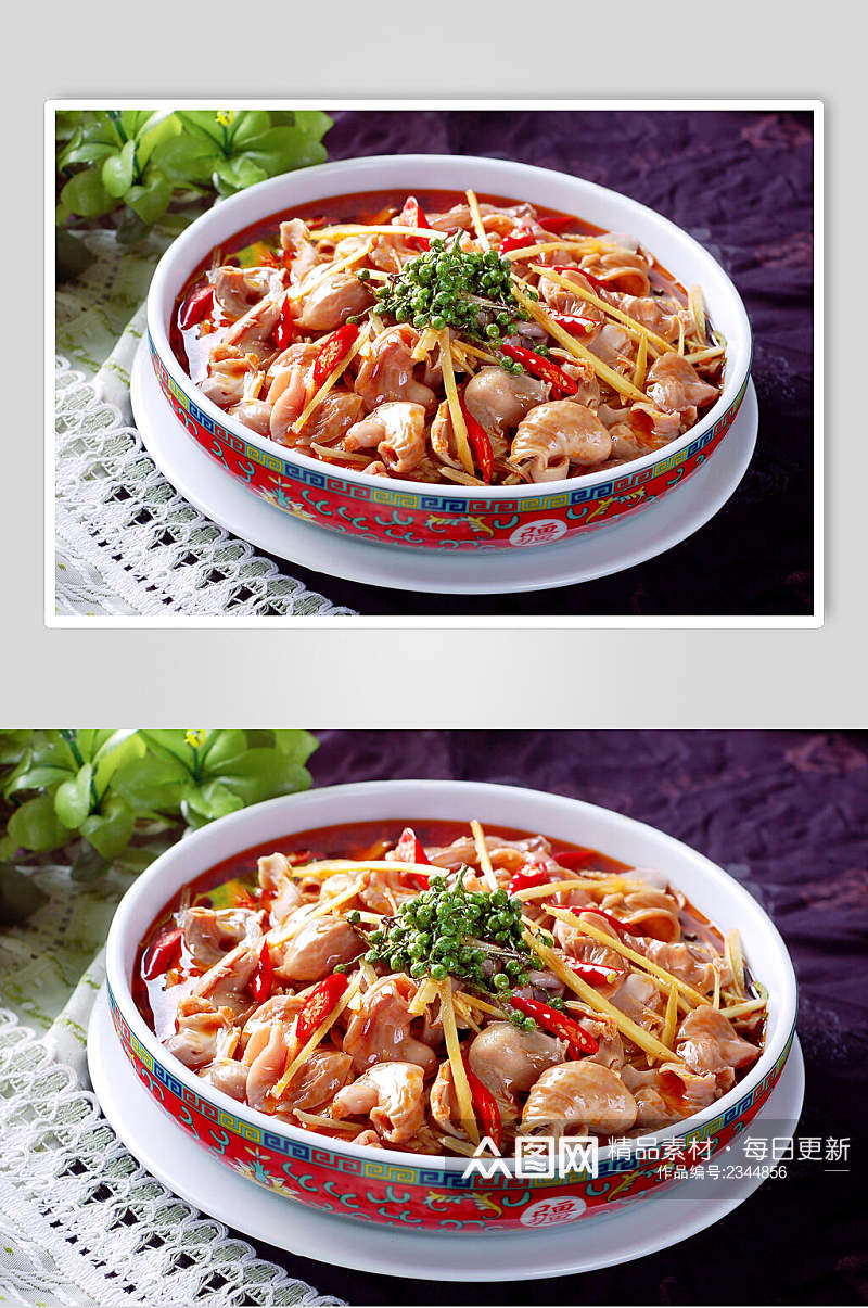 干锅仔姜口口脆食物摄影图片素材